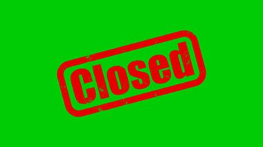 Yüksek çözünürlüklü kapalı pul animasyonu eskimiş mürekkep dokusu ve gerçekçi hareketlerle. Krom anahtar kullanımı için temiz yeşil ekranda izole edilmiş video projeleri, sunumlar ve iş duyuruları.