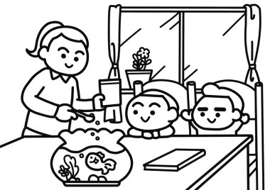 Japon Balığı Ailesi Etkinliği Besleniyor