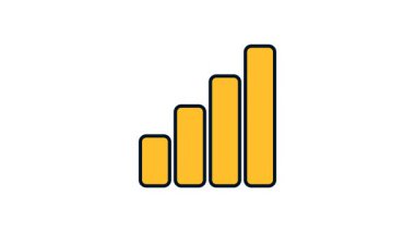 Büyümeyi, ilerlemeyi, analitik performansı veya dijital arayüzlerdeki sinyal iyileştirmesini temsil eden yükselen çubuk grafiği grafiği