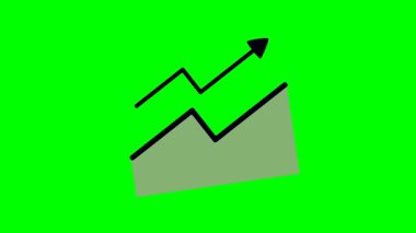 Veri analizinde ilerlemeyi, gelişmeyi ve olumlu eğilimleri temsil eden yükselen ok çizgisiyle biçimlendirilmiş finansal büyüme grafiği