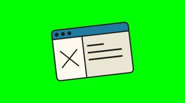 Mavi başlık çubuğuyla modern temiz UI pencere düzeni ve kalın hatlı biçimle çizilmiş içerik bölümleri