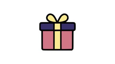 Parti temaları, tatil görselleri, özel durum mesajları ve büyüleyici animasyon unsurları için tasarlanmış oyuncu hediye paketi animasyonu