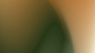 Pürüzsüz organik eğrileri ve yumuşak atmosferik derinliği olan soyut yeşil altın gradyan animasyonu