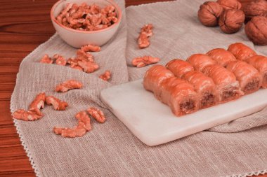 Ev yapımı Baklava 'nın Altın Çıtır Tabakları