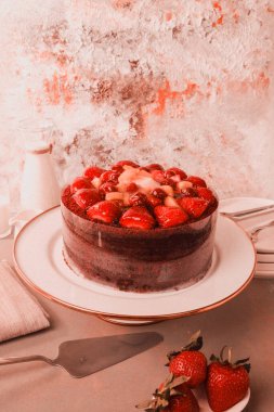 Güzel Doğumgünü Pasta Dekorasyonunun Yakın Çekimi