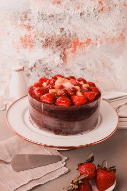 Güzel Doğumgünü Pasta Dekorasyonunun Yakın Çekimi