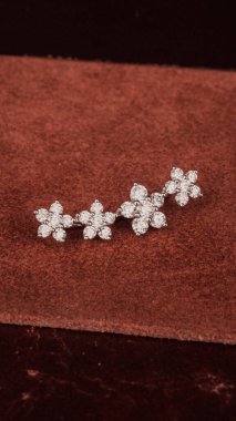 Kadınlar için Zarif Elmas ve Altın Mücevher