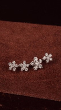 Kadınlar için Zarif Elmas ve Altın Mücevher