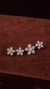 Kadınlar için Zarif Elmas ve Altın Mücevher