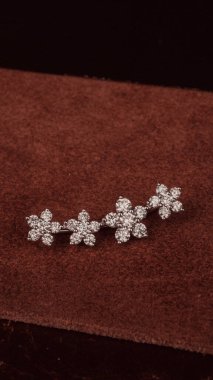 Kadınlar için Zarif Elmas ve Altın Mücevher