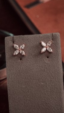 Altın ve Elmaslı Parlak Gemstone Mücevherleri