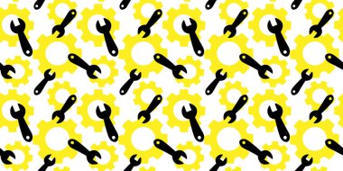 Teknik destek web sitesi tasarımı için mekanik dişliler ve önbellek ile endüstriyel servis kusursuz arka plan