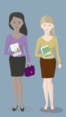 Ofis çalışanları, sonraki iki kadının...