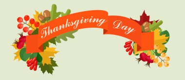 Şükran günü şerit kitabe, başlık ile