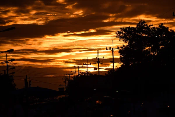 Urbanización y crepúsculo — Foto de Stock