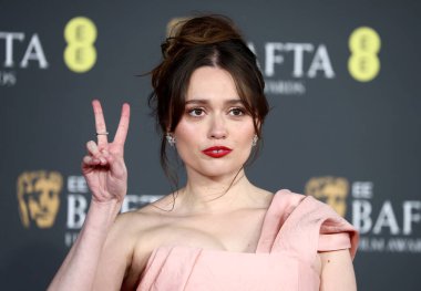 Aimee Lou Wood, 22 Şubat 2026 'da Londra' daki The Royal Festival Hall 'da düzenlenen 2026 EE BAFTA Film Ödülleri' ne katılmıştır..