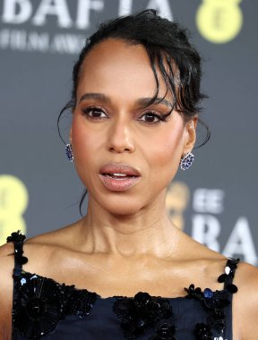 Kerry Washington, 22 Şubat 2026 'da Londra' da Royal Festival Hall 'da 2026 EE BAFTA Film Ödülleri' ne katılmıştır..