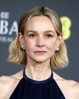 Carey Mulligan, 22 Şubat 2026 'da Londra' da Royal Festival Hall 'da 2026 EE BAFTA Film Ödülleri' ne katılmıştır..