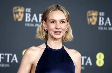 Carey Mulligan, 22 Şubat 2026 'da Londra' da Royal Festival Hall 'da 2026 EE BAFTA Film Ödülleri' ne katılmıştır..