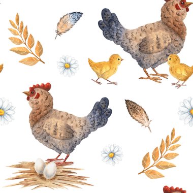 Kaz, ördek, yumurta, papatya, yusufçuk, çiftlik tasarımları, tekstil, çocuk malzemesi, ambalaj, köy dekorasyonu için mükemmel suluboya desenleri. Yumuşak doğal dokularla boyanmış..