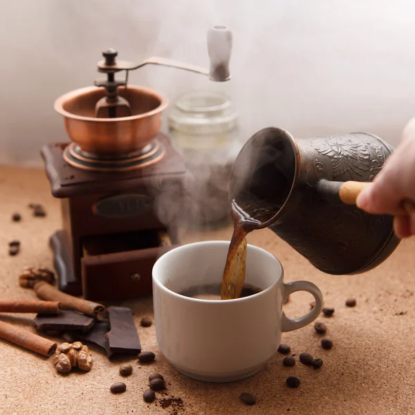 Türkischer Kaffee am Morgen — Stockfoto