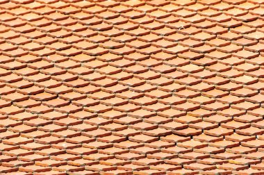 Wat Si Pan Ton dekore edilmiş kilise çatısı yakın çekim