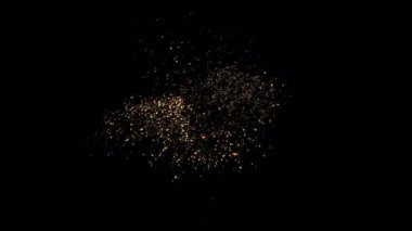 Altın Patlama parçacıkları alfa arkaplanında patlayan patlamalar. Girdap Işıltı Toz vurdu.