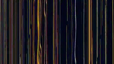 Bir TV LCD ekranının animasyonu ya da bozuk ve arızalı bir elektronik cihaz. Bozuk Monitör TV Ekran Arkaplanı.