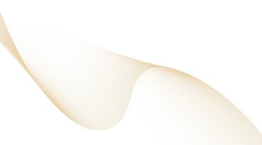 Temiz beyaz bir zemin üzerinde zarif bej soyut bir sanat akış ve sofistike basitlik duygusu yaratır, modern tasarımlar ve yaratıcı projeler için mükemmeldir.