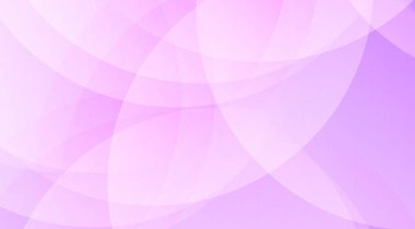 Soyut açık mor arka plan, şeffaf üst üste binen daireler ve eğriler, modern tasarımlar ve şık arka planlar için yumuşak, rüya gibi bir his yaratıyor.