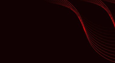 Zarif koyu kestane rengi arka plan dinamik kırmızı çizgiler oluşturur. Dalgalanan bir desen oluşturur. Modern ve sofistike bir dokunuş eklemek için mükemmeldir.