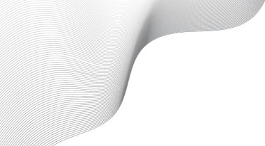Dalgalı soyut arkaplan, pürüzsüz, gri çizgiler, temiz beyaz bir alan üzerinde dinamik ve zarif bir grafik tasarımı yaratıyor, modern dijital sunumlar için mükemmel.