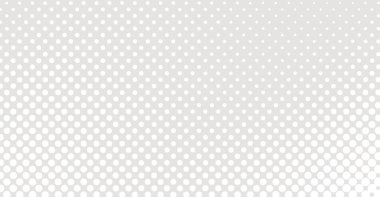 Açık gri bir tuval üzerinde beyaz benekli, ince, minimalist bir arkaplan. Noktalar tepeden tırnağa yoğunlaşır. Grafik tasarımı, dijital arkaplan ya da temiz arkaplan için mükemmeldir.