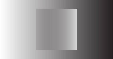 Belirgin bir merkez kare, çağdaş dijital tasarım, teknoloji ve modern sunumlar için ideal, parlak, gri ölçekli bir gradyan.