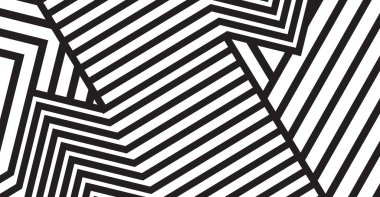 Kesişen zigzag çizgileriyle kalın siyah beyaz desen modern arka planlar, grafik sanatı ve çağdaş baskılar için ideal dinamik geometrik tasarım yaratıyor..