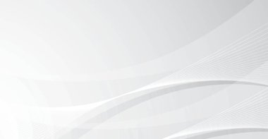 Zarif soyut beyaz ve açık gri arkaplan, pürüzsüz, dalgalı şekiller ve hassas paralel çizgiler, modern tasarım için ideal bir yumuşak hareket ve sofistike tasarım hissi yaratıyor.