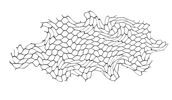Siyah ve beyaz soyut organik ağ deseni, düzensiz altıgen hücreler ve dinamik, akışkan bir doku yaratan dalgalı çizgiler, modern arka plan ve dijital sanat için mükemmel.