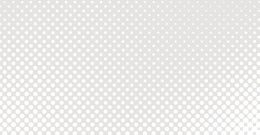 Açık gri bir tuval üzerinde beyaz benekli, ince, minimalist bir arkaplan. Noktalar tepeden tırnağa yoğunlaşır. Grafik tasarımı, dijital arkaplan ya da temiz arkaplan için mükemmeldir.