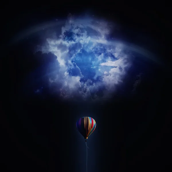 Sıcak hava balon challenge — Stok fotoğraf