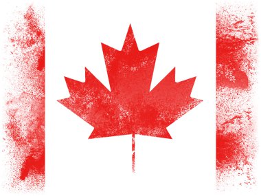 Kanada bayrağı izole