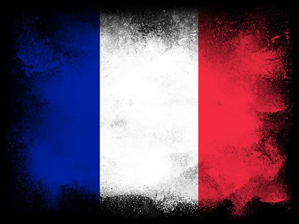 Прапор Франції, ізольовані — стокове фото