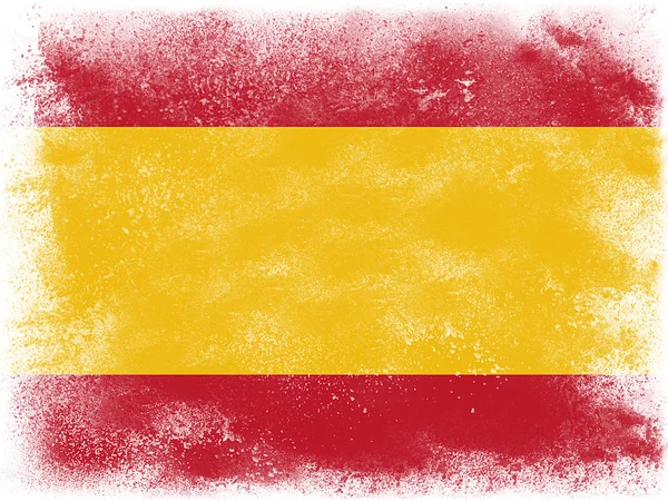 Spanien flagga isolerade — Stockfoto