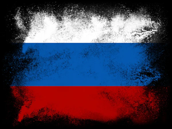 Russia flag isolated — Stock Photo, Image