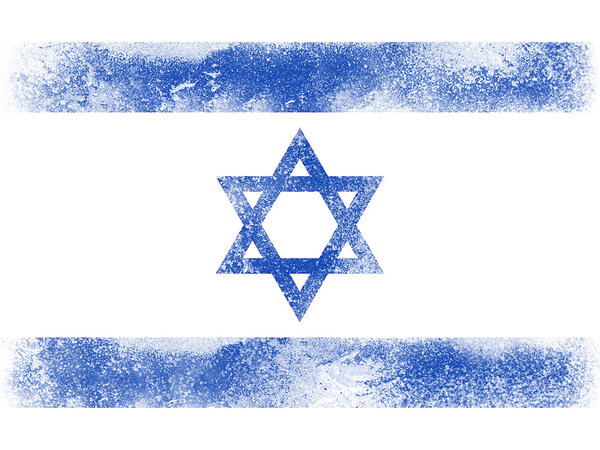 Israel flag isolated