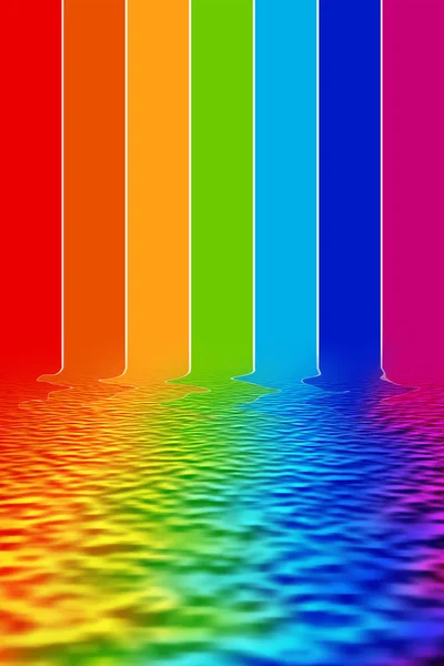 Reflexión espectral del agua — Foto de Stock