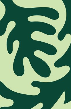 Sanat yaprağı yeşil doğa tasarımı