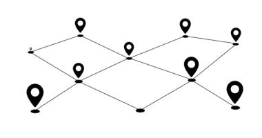 Animasyon hattı ağ pin noktası büyümesi