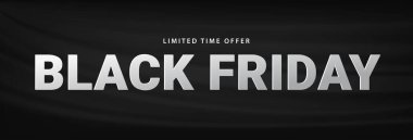 Black Friday Sale Banner template. Black friday typography text design. Promotion and sale background. Vector illustration