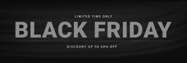 Black Friday Sale Banner template. Black friday typography text design. Promotion and sale background. Vector illustration