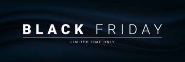 Black Friday sale banner template. Black friday typography text design for sale offer and discount promo.  Vector illustration